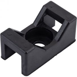 Площадка для хомутов под винт duwi 29x15 мм, черная, 10 шт. 30203 2 