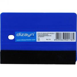Пластиковый ракель DIZAYNTOOLS с фетровой вставкой 178 