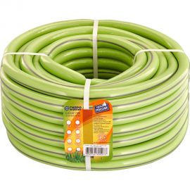 Поливочный трехслойный шланг Гидроагрегат 3/4"", 25 м, салатовый с полосой 0Р-00010248 