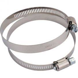 Хомуты Зубр ЭКСПЕРТ нерж. сталь, просечная лента 12 мм, 65-89 мм, 2 шт. 37815-065-89-2 