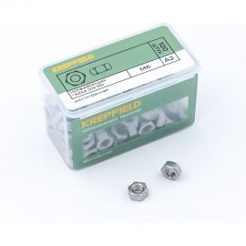 Гайка KREPFIELD нержавеющая, М6, DIN 934, А2, шестигранная, 30 шт. 934А2ГАЙКАМ6-30 