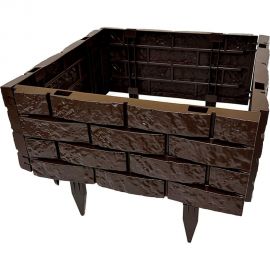 Декоративный садовый заборчик-конструктор ГеоПластБорд шоколад 106 