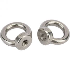 Нержавеющая рым-гайка KREPFIELD М6, ART 582, А2, 10 шт. 582А2РЫМГАЙКАМ6-10 