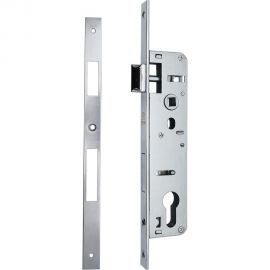 Врезной узкопрофильный замок под цилиндр VETTORE 153P-35 CP, хром 20324 