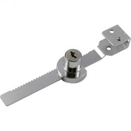 Мебельный реечный замок для раздвижных стекол НОРА-М 6318 хром 19004 