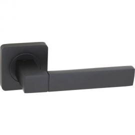 Дверная ручка r06.081 mbp с поворотником bk 0605 mbp и механизмом wc 410 b-s kevlar mbp VETTORE черный матовый 101 