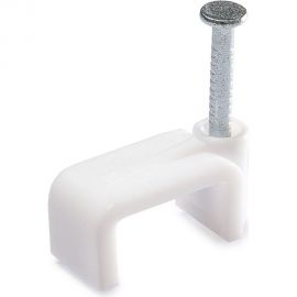 Плоская скоба для крепления кабеля АБК-СИЛА СПП-14, 50 шт. 1702209 