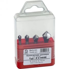 Набор зенковок (4 шт; 6.3-16 мм; 90 гр; HSSE) Bucovice Tools 740802 