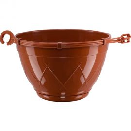 Горшок SANTINO Лилия подвесная 1.5 л, 17х10 см, терракотовый 049170 