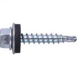 Кровельный саморез STARFIX 4,8x19 мм, цинк, шайба с прокладкой, PT3, 5 кг SMV1-74097-5 