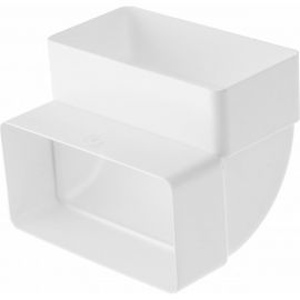 Колено вертикальное 90 градусов для плоских воздуховодов 55х110 мм ORE 4607122242378 