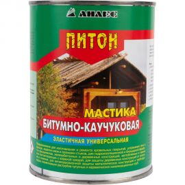 Битумно-каучуковая мастика Анлес Питон 1л/0,8кг 70238 
