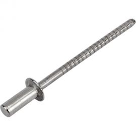 Вытяжная нержавеющая заклепка со стандартным бортиком KREPFIELD закрытый конец, 3,2x8 мм, ISO 16585, А2, 50 шт. 16585ЗАКЛЕПКА3,2Х8А2-50 