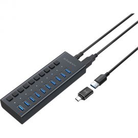 USB концентратор Harper HUB-10MB Black H00003294 