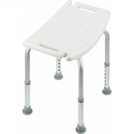 Стул-сиденье для купания в душе и ванной BRABIX Титан прямоугольный, регулировка высоты ножек под любой рост 532620 