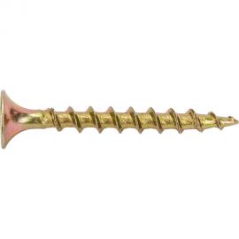 Саморезы МТК потайная головка, крупный шаг, жёлтый цинк, 3,5x35 500 шт. 113250 