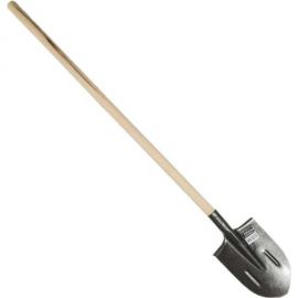 Штыковая остроконечная лопата с ребрами жесткости ООО Агростройлидер с черенком 1 сорта САД-01.05.2 