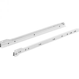 Роликовая направляющая Hettich 450 мм, макс. нагрузка 12 кг, сталь, белая 953416 