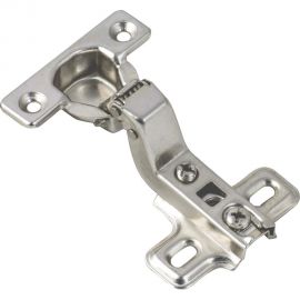 Мебельная петля для вкладных дверей в сборе с пластиной под шуруп Левша O26 Н=0 (2 шт.) У8-3669 