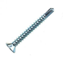 Оконный саморез Качественный КРЕПЕЖ 3.9х32 белый сверло 230 шт 0300091 КЧ 