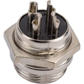 Разъем MIC16 4P штекер Pro Legend металл на корпус, PL2208 