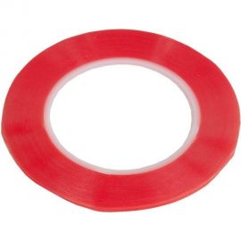 Двусторонняя прозрачная лента с красной защитной полосой ZeepDeep толщина 1 мм, ширина 4 мм, длина 10 м 917755 