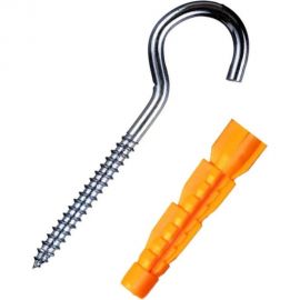 Шуруп-полукольцо Стройметиз 5,0х65 с унив.дюбелем 8х52, уп.2 шт. европодвес 2930311 