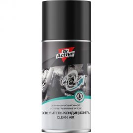 Освежитель кондиционера Sintec dr. active clean air ментол-эвкалипт, нейтрализатор запахов, очиститель, аэрозоль 210 мл 534282 