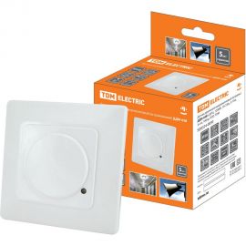 Датчик движения TDM ДДМ-05В 5,8ГГц, 1200Вт, 10-720с, 5-15м, 3+лк, 180 градусов, IP20 SQ0324-0030 