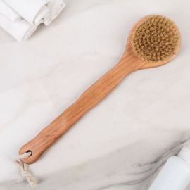 Щетка для тела с ручкой СИМАЛЕНД натуральная щетина 4095254 