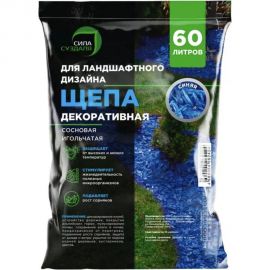Декоративная щепа Сила Суздаля синяя, 60 л 4680004062424 