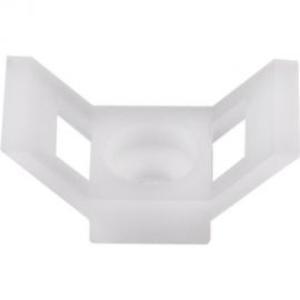 Площадка для хомутов под винт duwi 29x15 мм, белая, упаковка 10 шт. 30202 5 