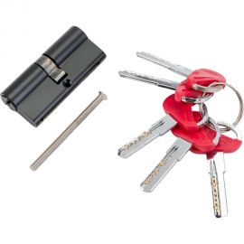 Цилиндровый механизм Fuaro D-PRO500/70 mm /30+10+30/ BL чёрный, 5 кл. 42601 