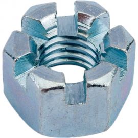 Корончатая гайка ЦКИ DIN 935 М10, прорезная, 8, Ц, SW 17, уп. 50 шт. 64021 