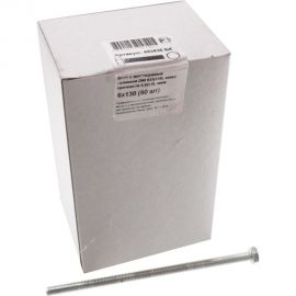 Болт крепежная техника ш\г, полная резьба, DIN 933, 6х130 мм, 50 шт. 493436 БК 