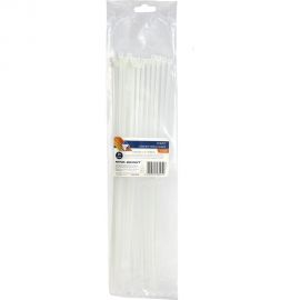 Нейлоновый хомут Nova Bright белый, 3.6x300 мм, 25 шт. 47848 