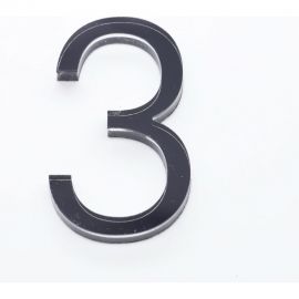 Цифра дверная 3 Brante LOFT 60 мм чёрная 150173 