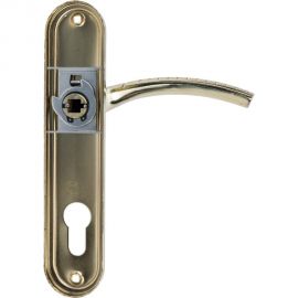 Врезной замок с ручками Аллюр 132/3 GP латунь 5962 