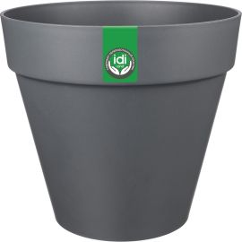 Горшок для цветов Idiland Tarragon 7 л, D 250 мм с дренажной вставкой, серый 221610535/01 