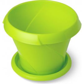 Кашпо Martika Флориана с поддонником, 2.8 л, диам. 215 мм, салатовое С386САЛ 