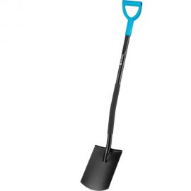 Профессиональная цельнометаллическая лопата PALISAD luxe прямоугольная, 195x285x1200 мм 61372 