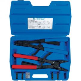 Набор съемников для стопорных колец (406 мм, сменные насадки, кейс, 11 предметов) KING TONY 45211PP 