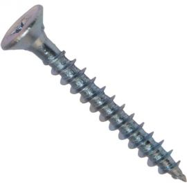 Потайной универсальный шуруп Метизный двор 3,5x35, белый, 25 шт. 4690441018953 