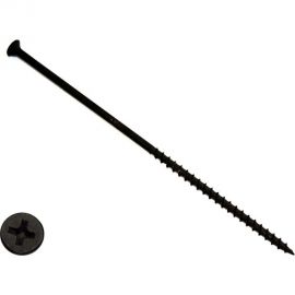 Саморез по дереву КРЕП-КОМП черный, 4,8x152, 10 шт. чд152мф 