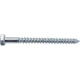Шуруп для крепления деревянных лаг и реек BEFAST DIN 571, покрытие белый цинк 6x70, 100 шт. GLF06070100S 