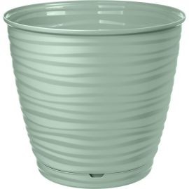 Горшок для цветов Idiland saffron 5.4 л, с поддоном, светло-зеленый 692216103-ЗЕЛ 