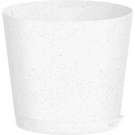 Горшок для цветов Idiland Oregano D 120 мм, 0.75 л, с прикорневым поливом, мраморный 221602233/01 