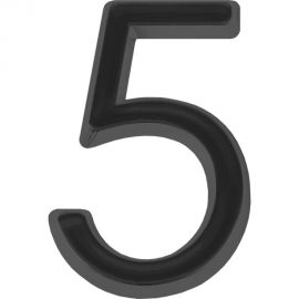 Самоклеящаяся цифра FUARO "5" ABS (50x37) BL черный 46927 
