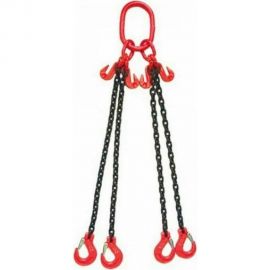 Цепной четырехветвевой строп ООО КанТраст на увеличенном звене (120x180) 4СЦ 3,15/4000 мм с крюками-укоротителями 4STSUVZ3154000R 