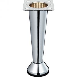 Ножка Tech-Krep металл, конус, регулируемая, Н100 мм, хром - накл. 148564 